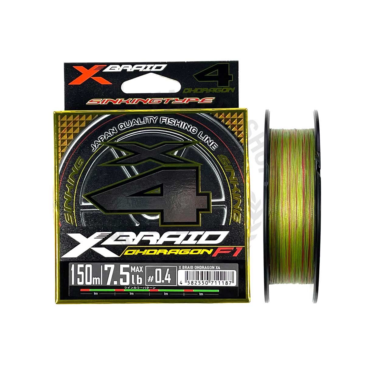 YGK X-Braid Ohdragon F1 X4 150m #PE-0.4 (Multi Color)*สายพีอี - 7