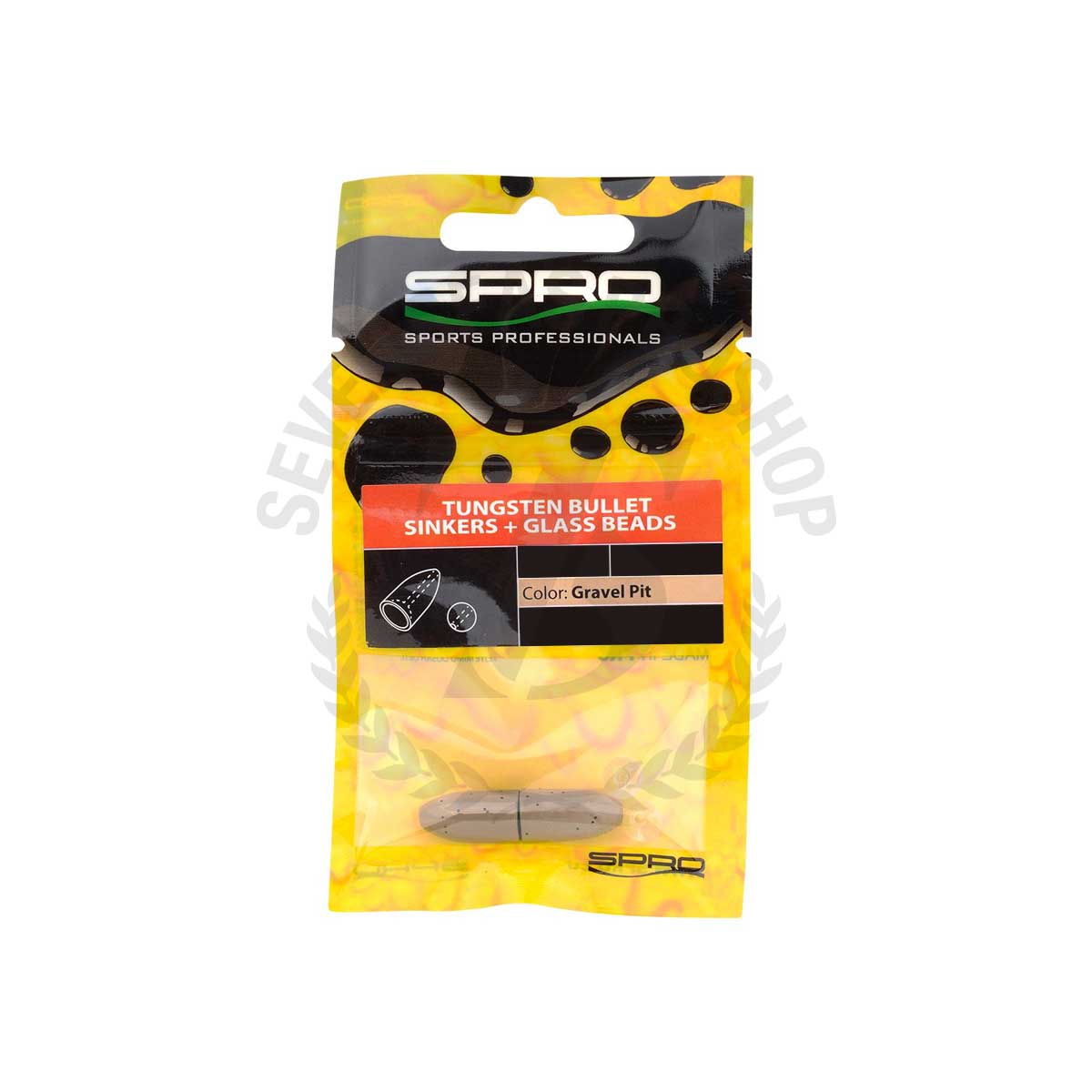 SPRO Camo Tungsten Bullet Sinkers + Glass Beads 3.5g (Gravel Pit