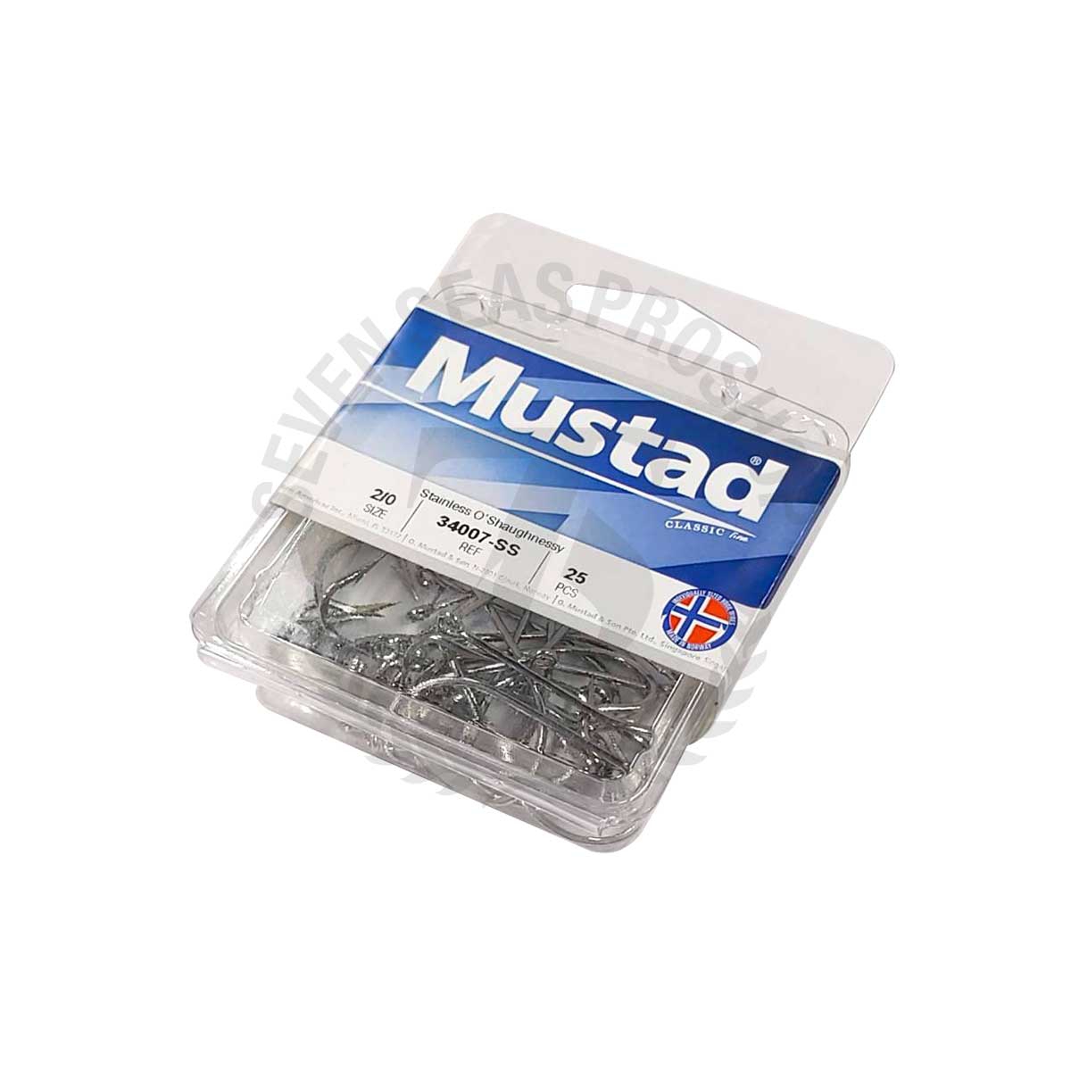 Mustad - 34007 2/0 O'Shaughnessy Hook