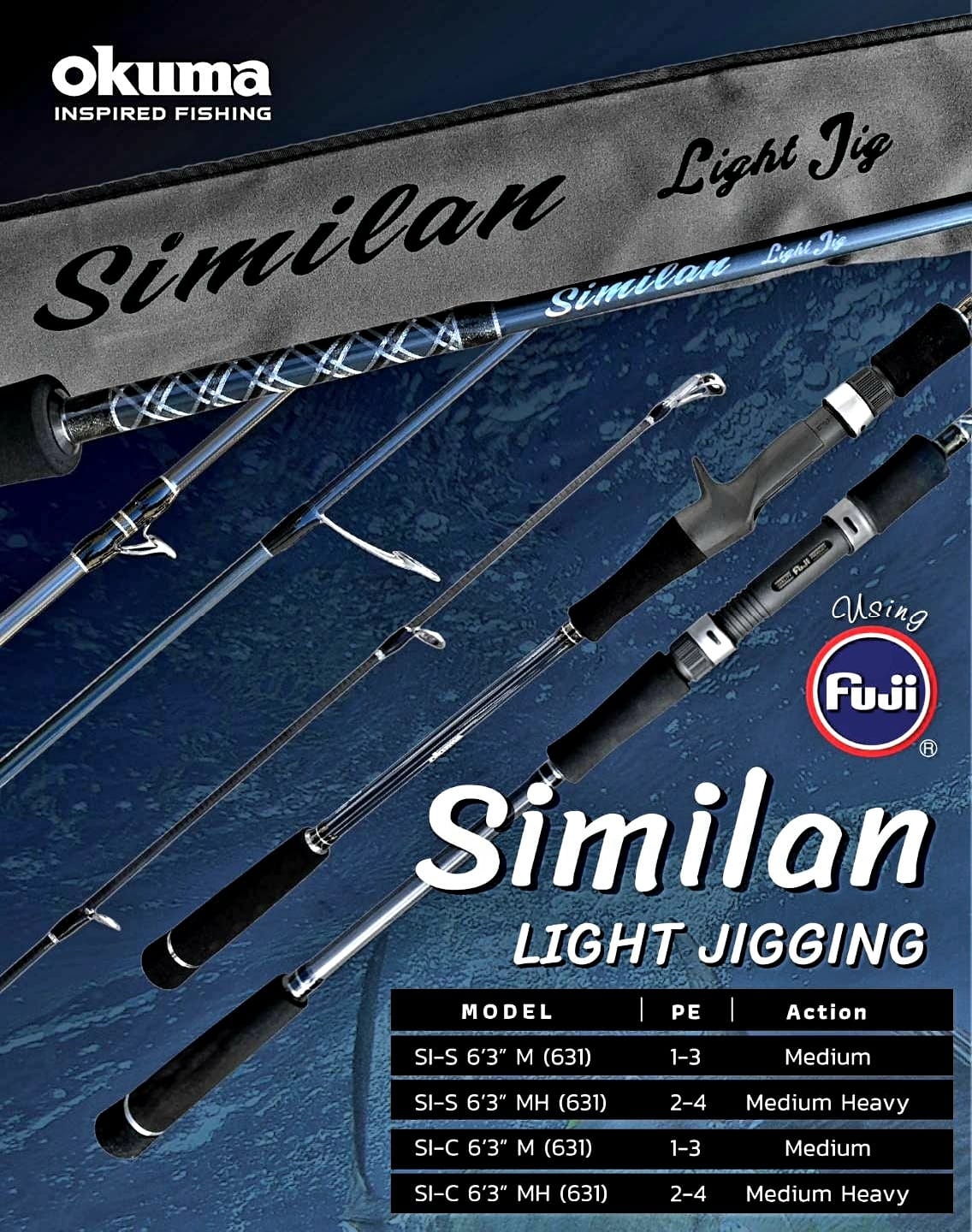 Okuma Similan Light Popping #SI-S-732ML PE3 (Spinning) - 7 SEAS