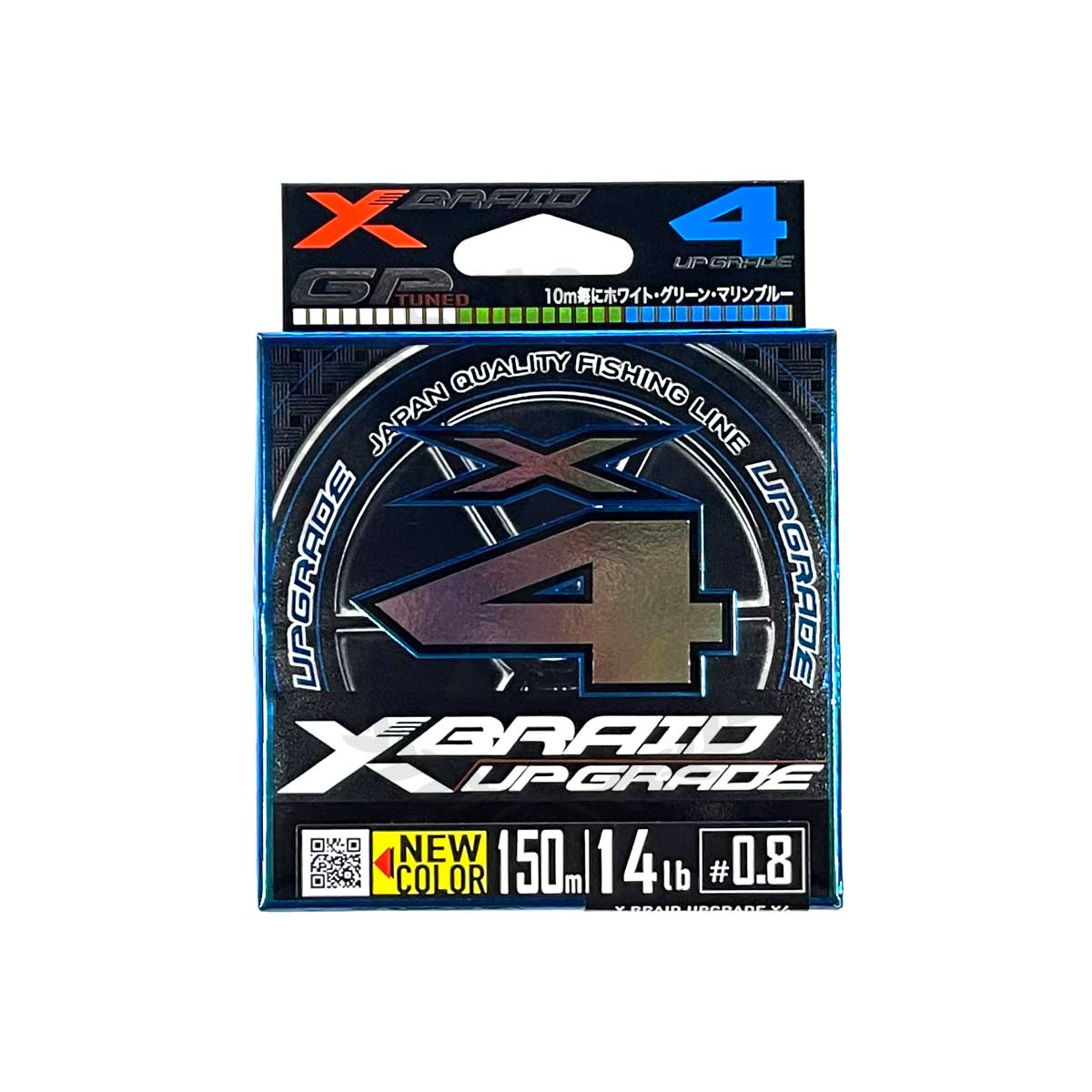 YGK X-Braid Upgrade X4 150m #PE-0.8 (New Multi Color)*สายพีอี - 7
