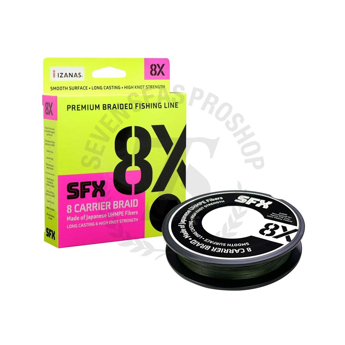 Fil De Pêche Sufix Nylon Duraflex - 300m - Vert Lo-Vis - Diamètre 0.14mm - Résistance 2.4kg