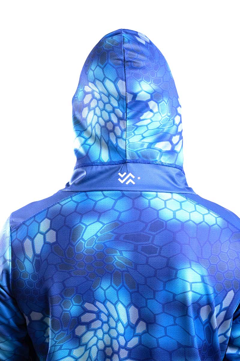 ICH Native Hoodie Cobalt Python Camouflage (Men Size-2XL)*เสื้อตกปลาแขน ...