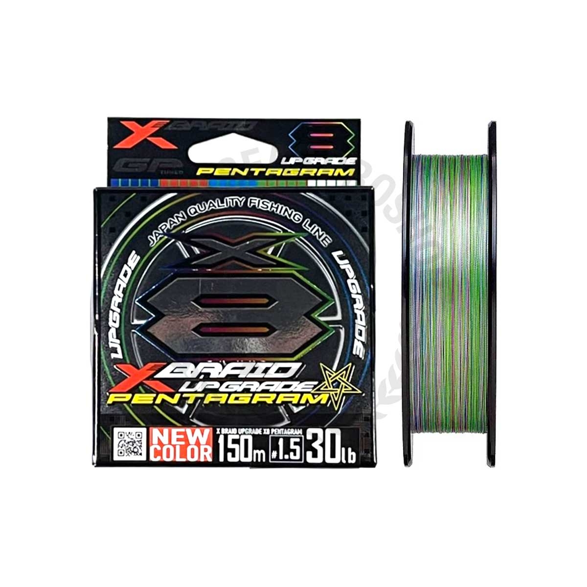 Dây PE YGK X-BRAID Upgrade PE X8 Pentagram - 5 Màu – 150m 200m
