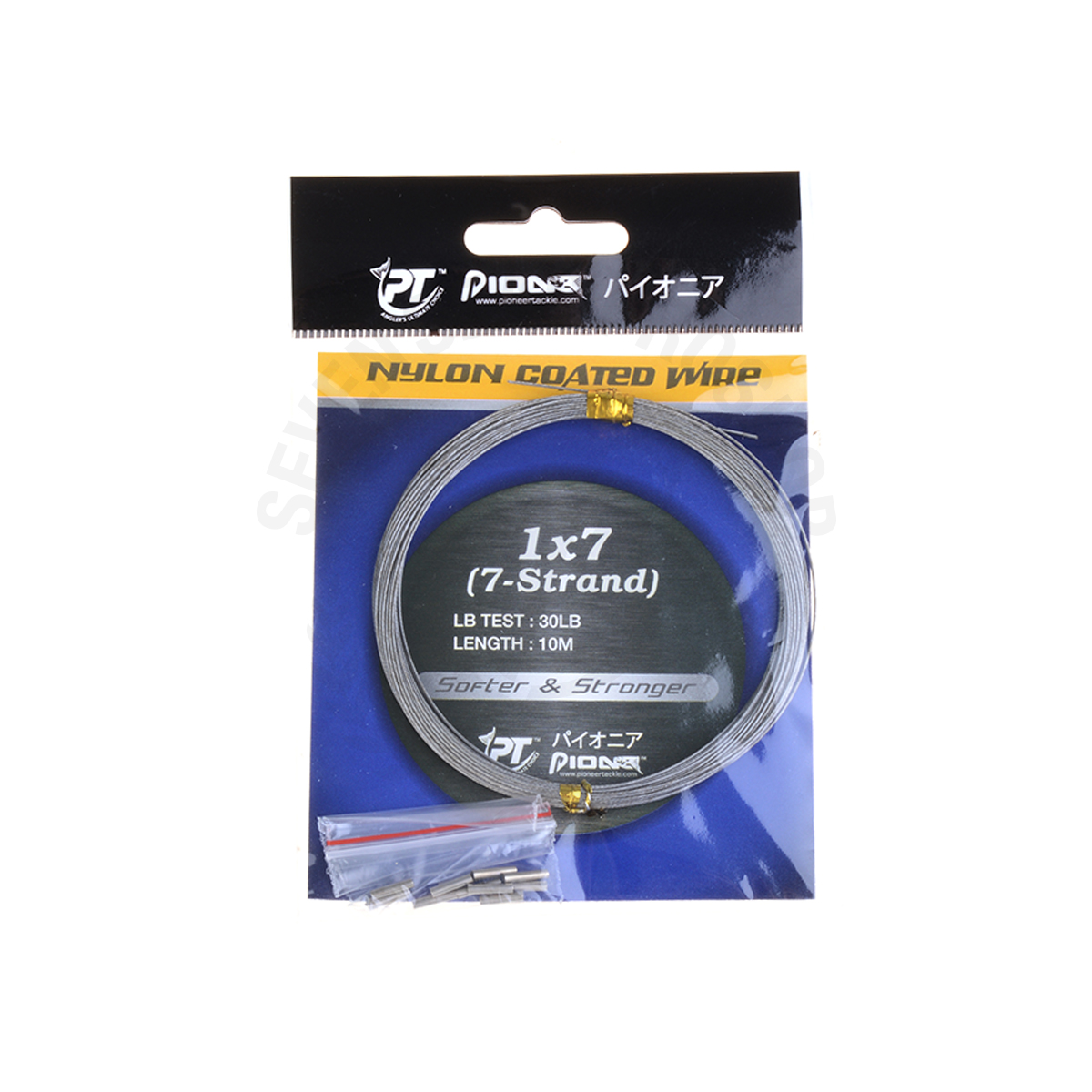 Pioneer 1x7(7-Strand) N/COATED WIRE *W #30lb-W*สายลีดลวดสแตนเลส - 7 ...