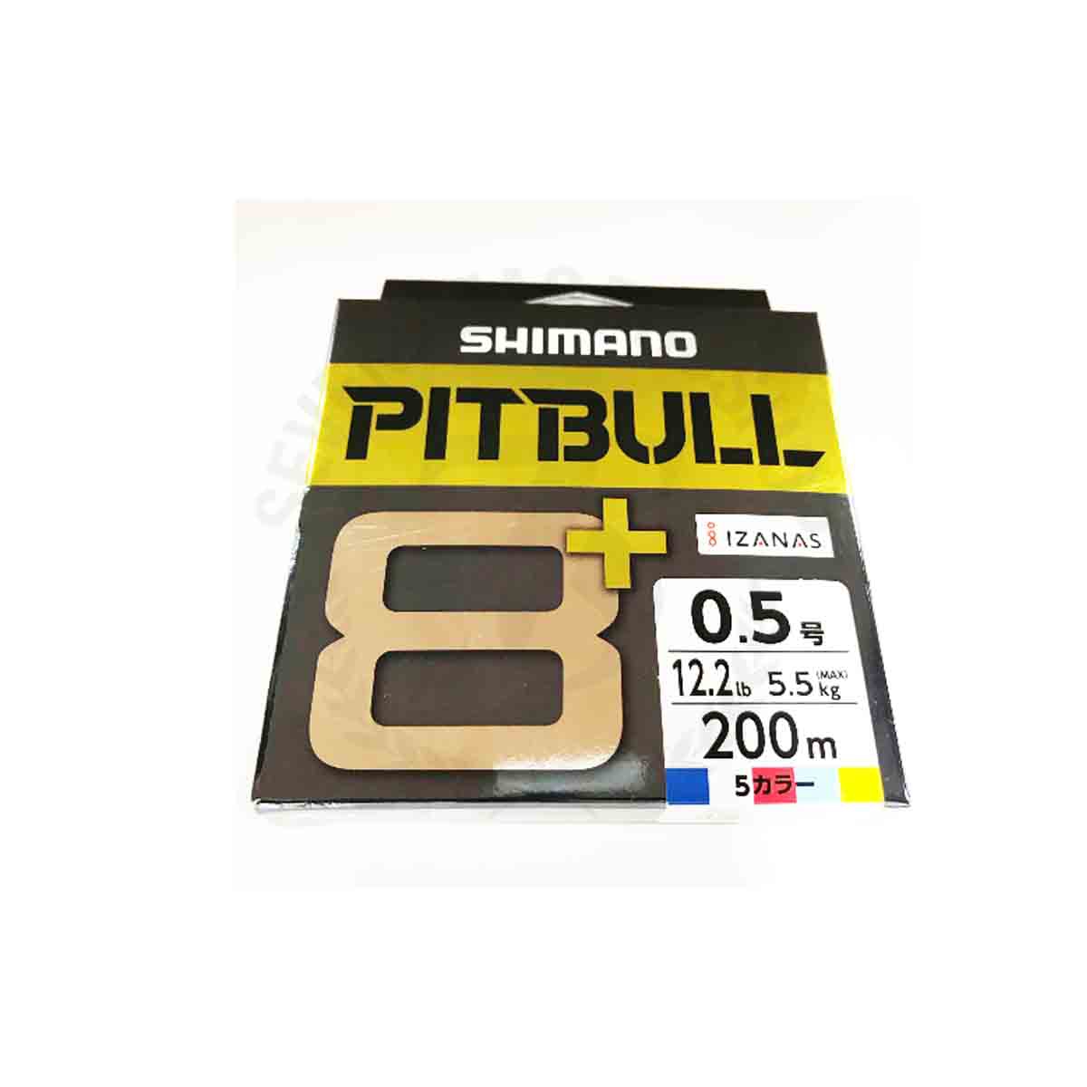 Shimano PITBULL 8+ 200m #PE-0.5 (Multi Color)*สายพีอี - 7 SEAS