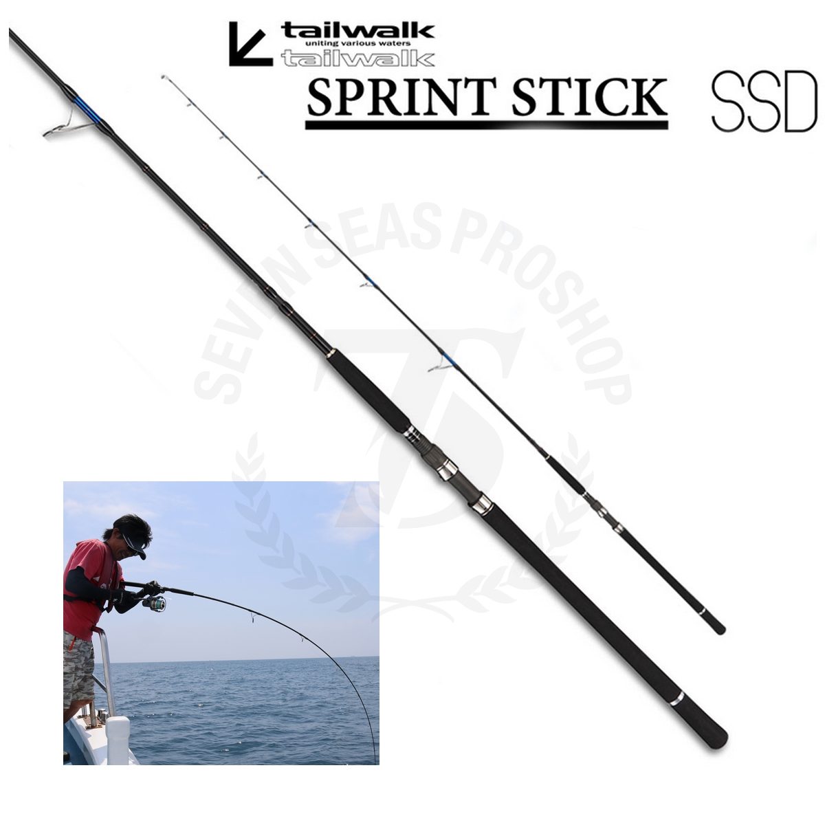 Tailwalk SPRINT STICK SSD 80MH*Spinning Casting GAME - 7 SEAS