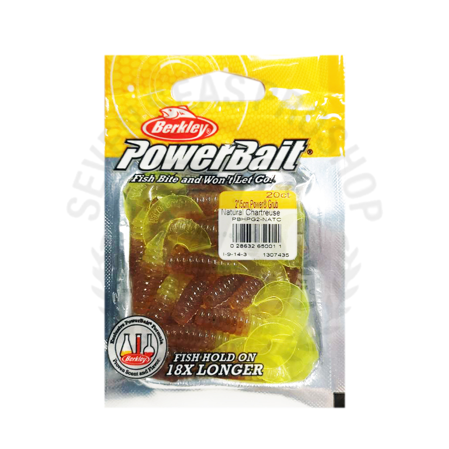Berkley Power Bait Power Grub 2" PBHPG2 NATC*เหยื่อหนอนยาง 7 SEAS