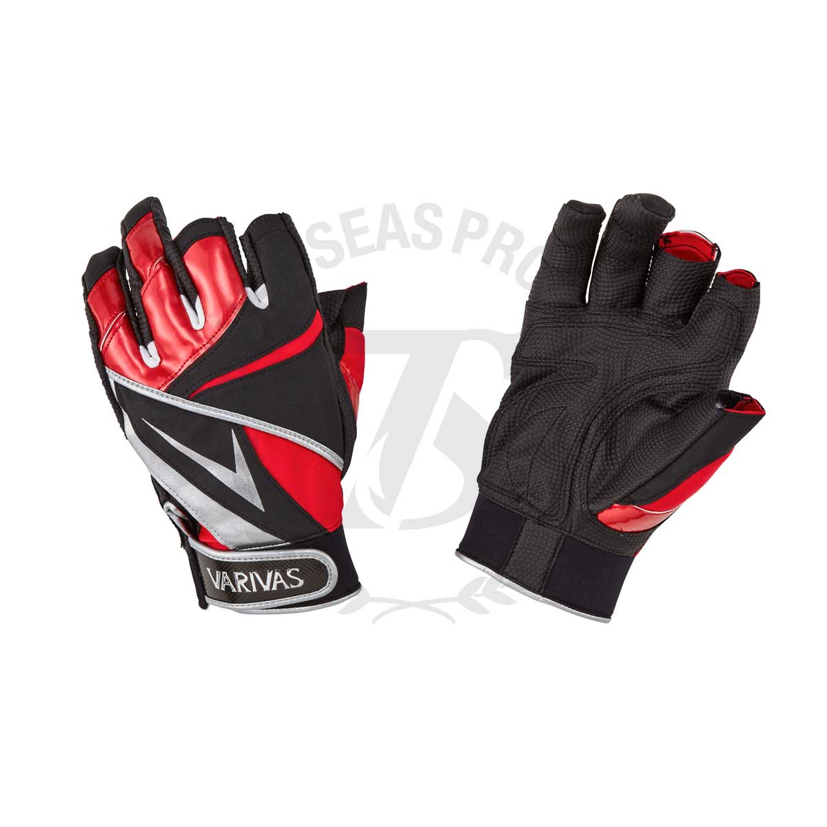Varivas Stretch Fit Glove 3 VAG22 Red (SizeM) 7 SEAS