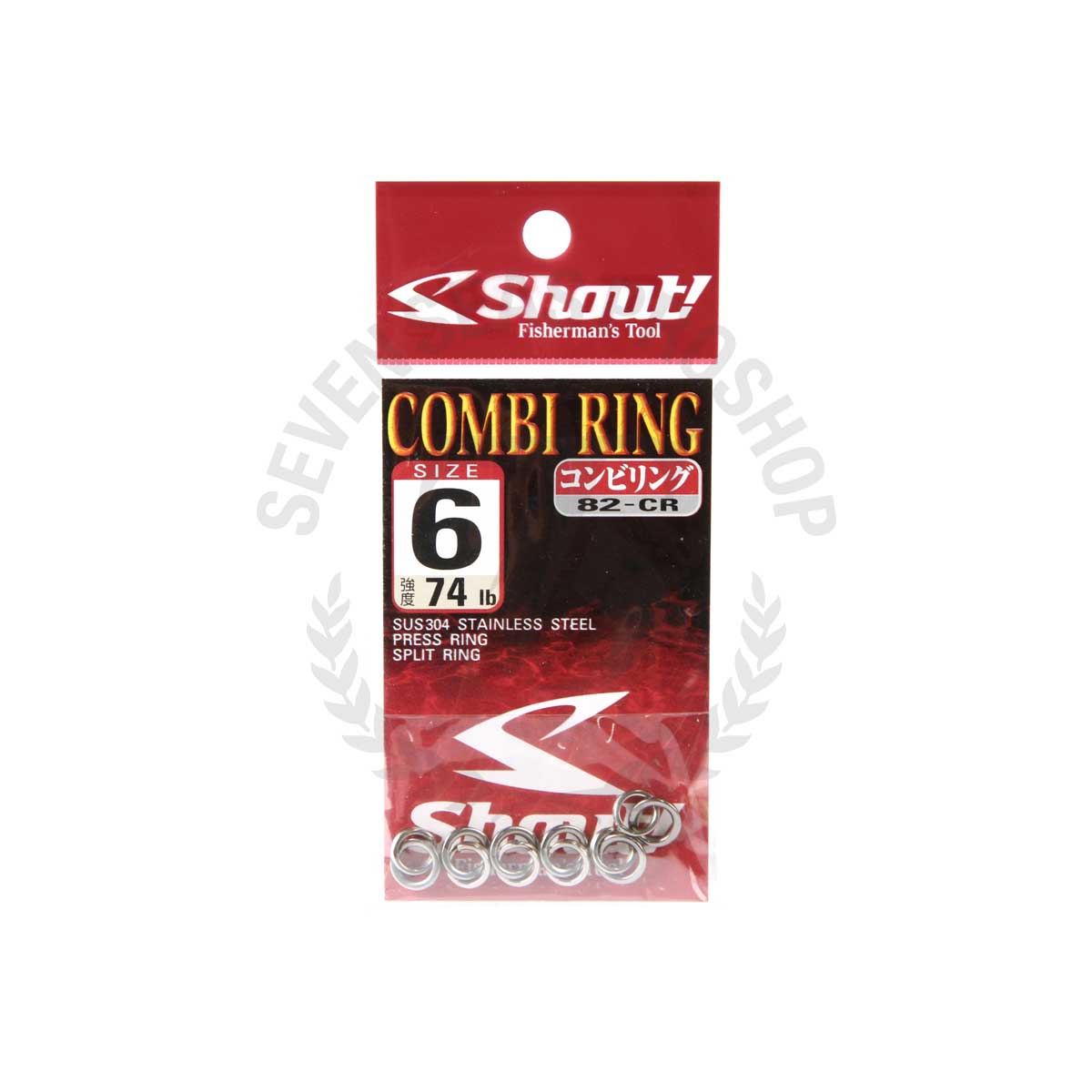 Shout Combi Ring 82-CR #6*ห่วงเหยื่อปลอม/สปริทริง - 7 SEAS PROSHOP ...