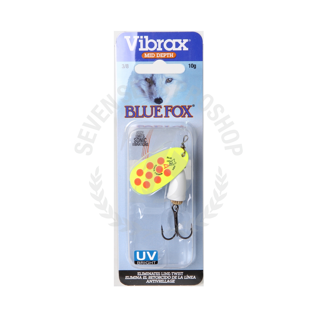 Blue Fox Vibrax BFU4 3/8oz. #YOPU*เหยื่อสปินเนอร์เบท - 7 SEAS PROSHOP  (THAILAND)
