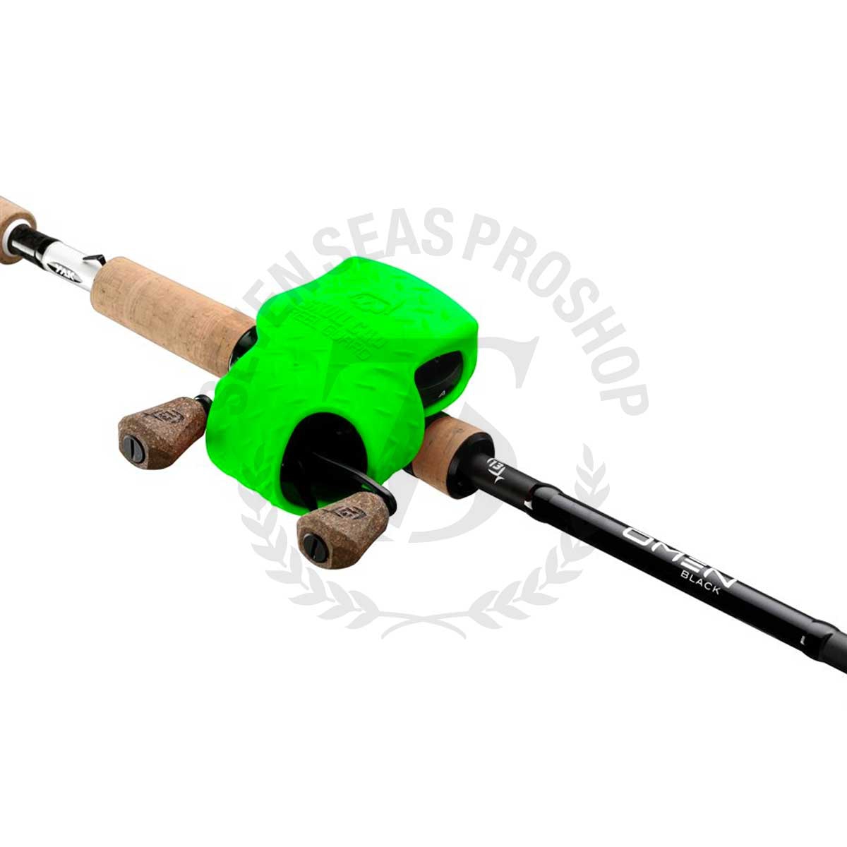 13 Fishing Skull Cap Low-Profile Casting Reel Cover #Lime*ถุงรอก