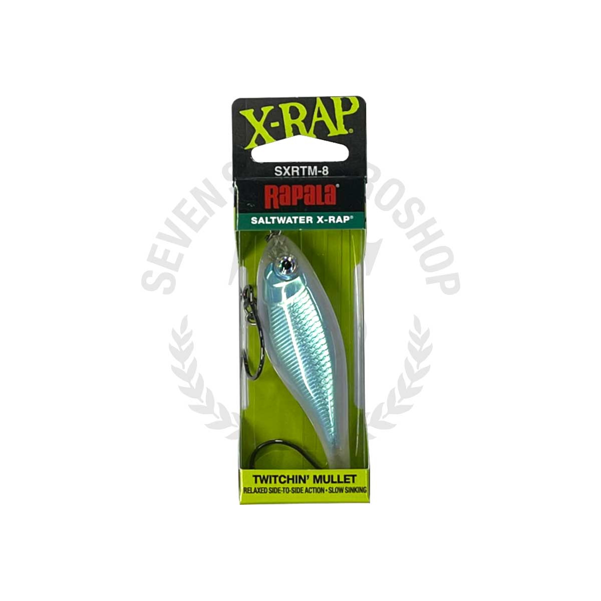 Rapala X-Rap Twitchin’ Minnow 10 Mullet Fishing Lure With VMC Coastal