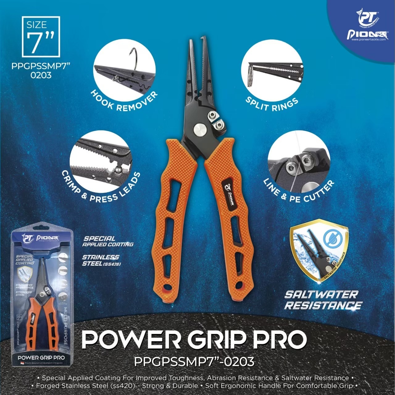 Pioneer Power Grip Pro 7 #PPGPSSMP7-0203 - 7 SEAS PROSHOP (THAILAND)