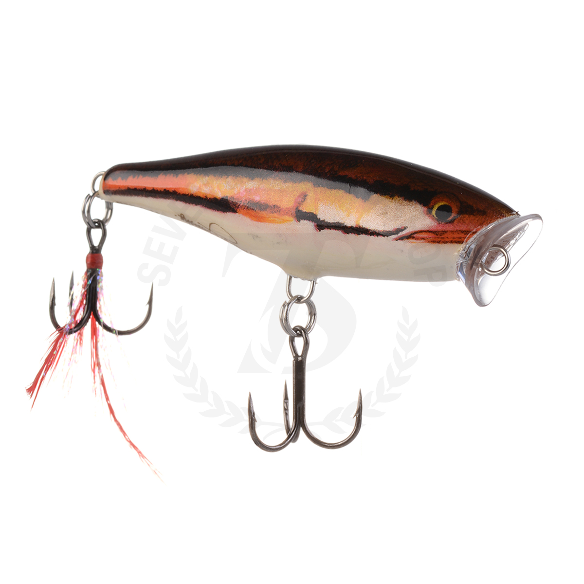 Leurre Rapala Skitter Pop SP07 - Popper Flottant, 70 Mm, 7 G, Pour Pêche En Eau Douce