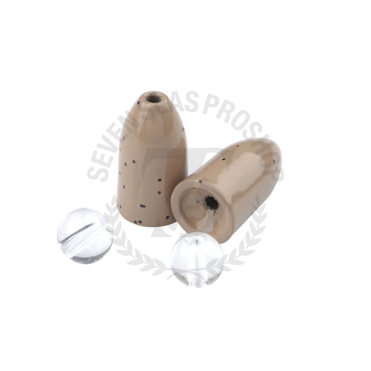 SPRO Camo Tungsten Bullet Sinkers + Glass Beads 3.5g (Gravel Pit