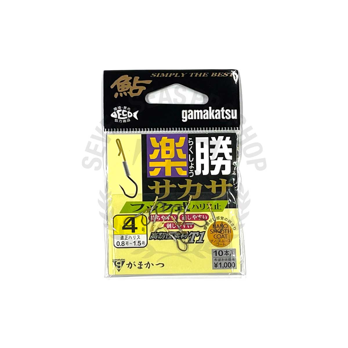 Gamakatsu T1 Rakusho Sakasa (hook type) 68779 #4 - 7 SEAS PROSHOP