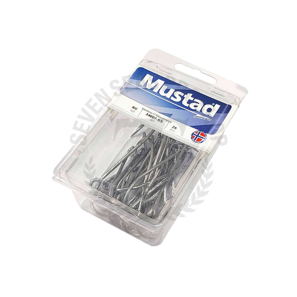 thumbnail interactive-video image 1 of Mustad 34007 SS O'Shaughnessy Stainless Steel Eyelet Raglou Long Sea Stem – Saltwater Fishing Hook 1 of 2