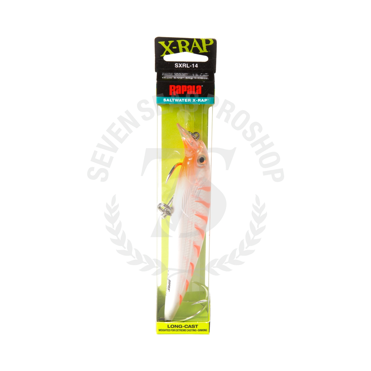 Rapala X-Rap Long Cast 12 Fishing Lure – Albino Shiner Design For Long-Distance Casting