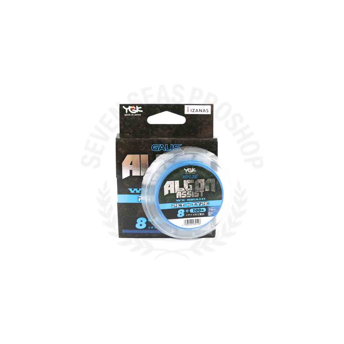 Tresse YGK Algon Assist WX Type Métal 140 Lb 4 M Blanc, âme Métal Pêche