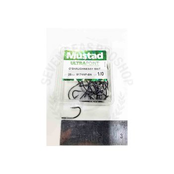 Mustad O Shaughnessy 9174NP-BN*25pcs size 1/0 - 7 SEAS PROSHOP (THAILAND)