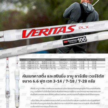 Abu Garcia Veritas PLX #VTPS662-6 (Spinning)*คันสปินนิ่ง - 7 SEAS PROSHOP  (THAILAND)